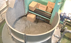 パルパーにて溶解処理